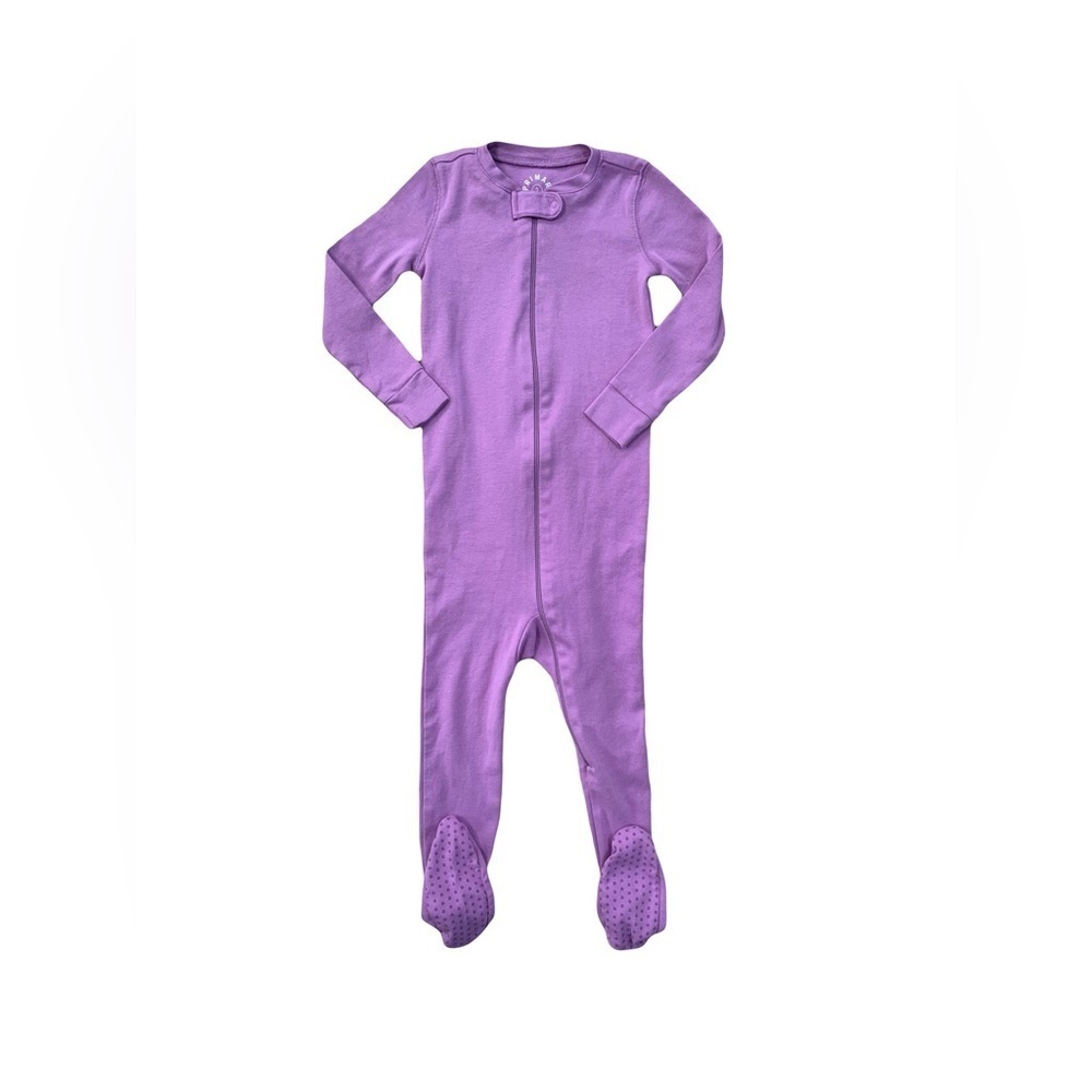 Primary Size 2 Lavender Organic Footie Pajamas Sleeper